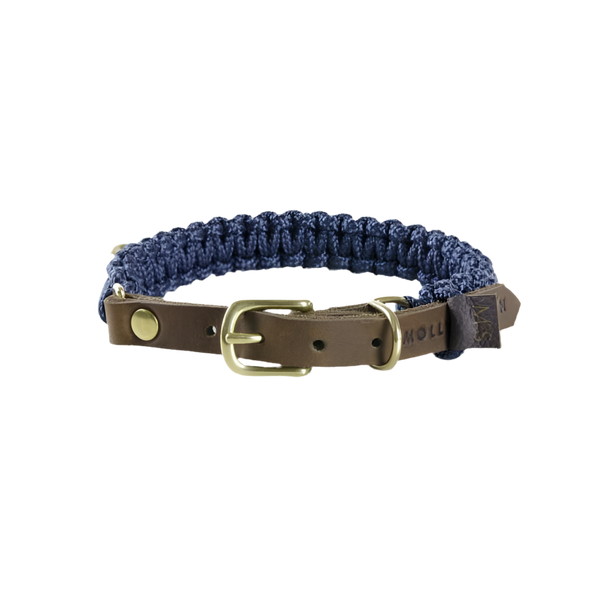 Hundehalsband Navy Touch of Leather