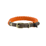 Hundehalsband Touch of Leather Pumpkin orange