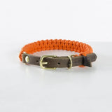 Hundehalsband Touch of Leather Pumpkin orange